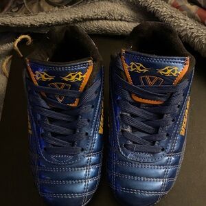 Vibrant Blue and Orange Sneakers